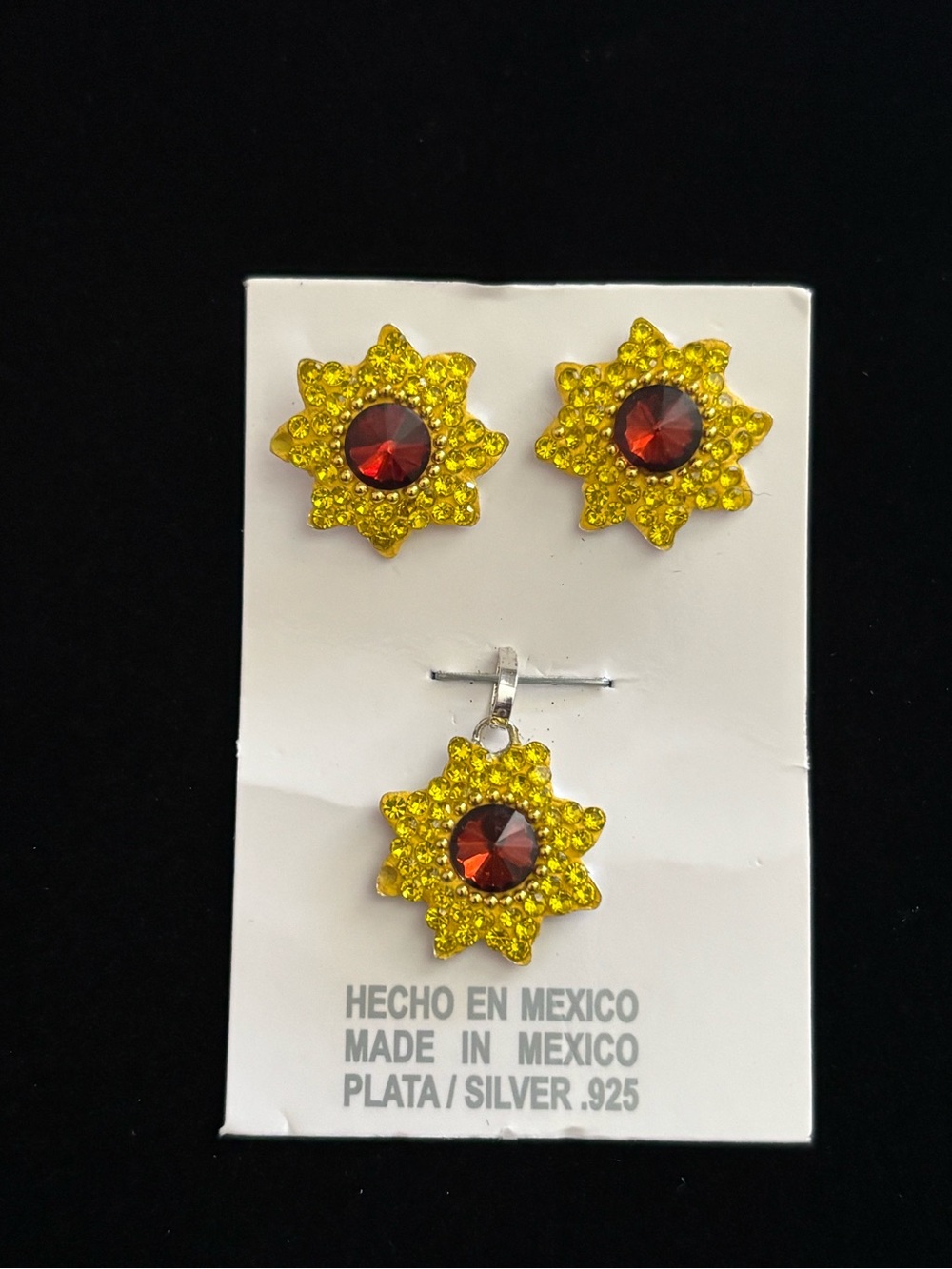 Sterling Silver Sunflower set